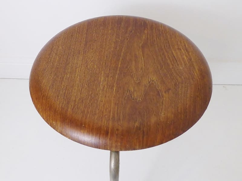 Midcentury Danish Teak Dot Stool By Arne Jacobsen For Fritz Hansen