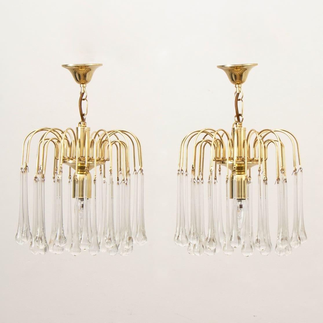 Gold teardrop deals chandelier