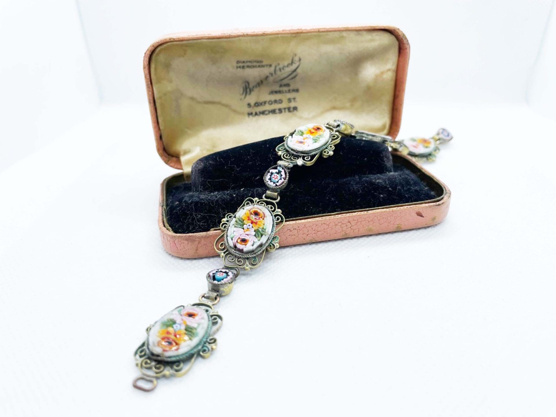 Vintage micro mosaic on sale bracelet